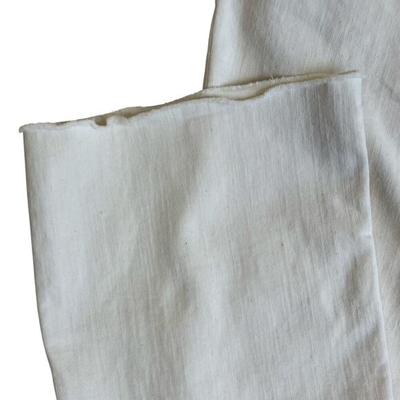 Madewell Sz 32 Kick Out Full-Length Jeans in Vintage Canvas Raw Hem Flared Y2K - Picture 8 of 16